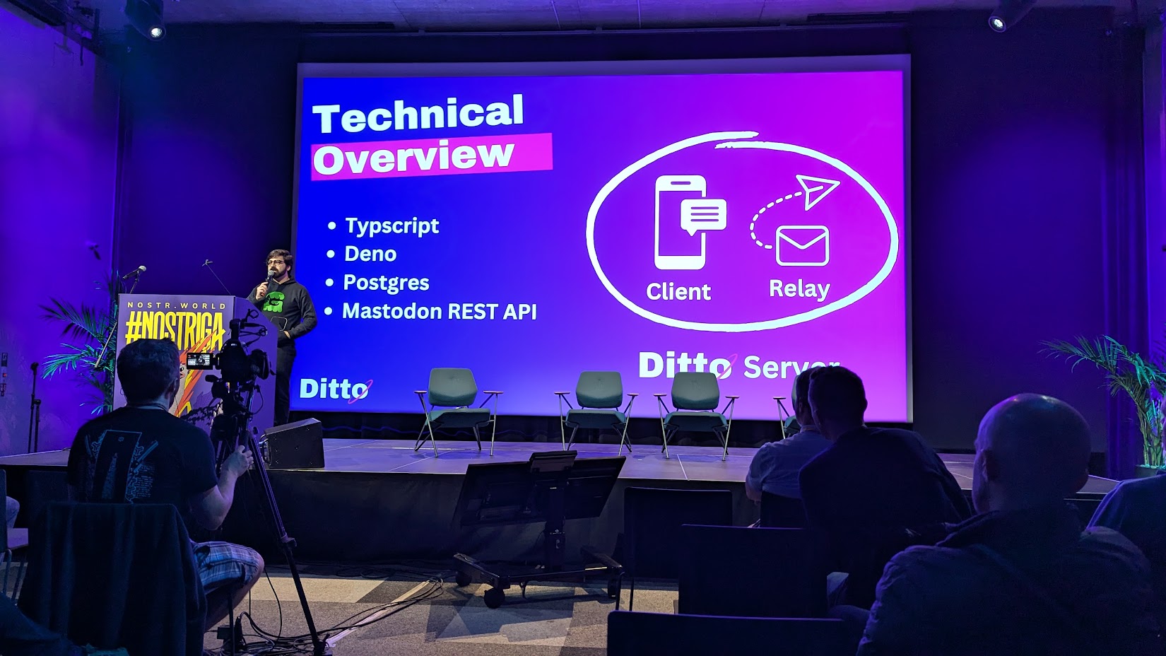 Alex Gleason presents at Nostr World: Riga 2024
