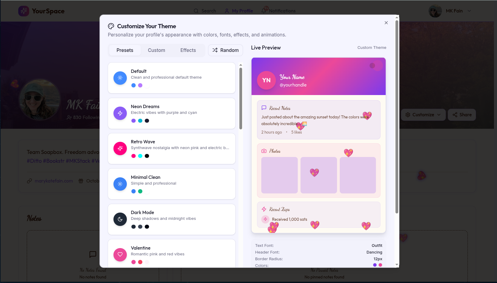 YourSpace screenshot