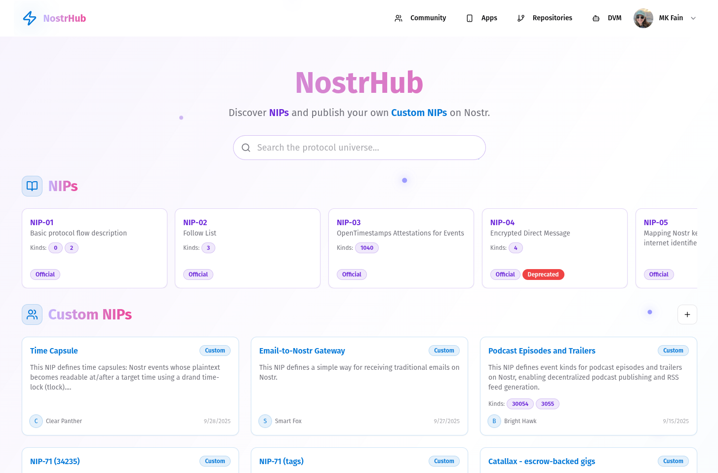 NostrHub screenshot