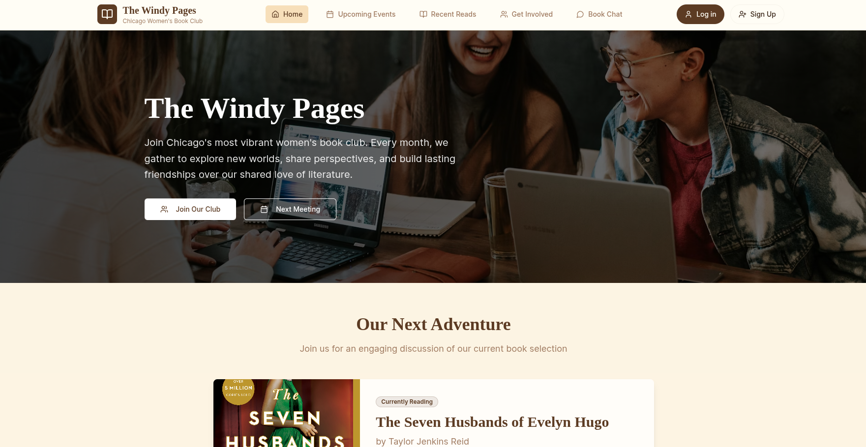 Template: Local Club screenshot