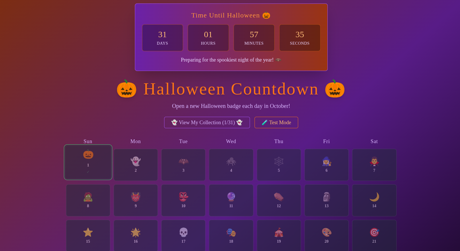 Sample: 🎃 Halloween Countdown 🎃 screenshot