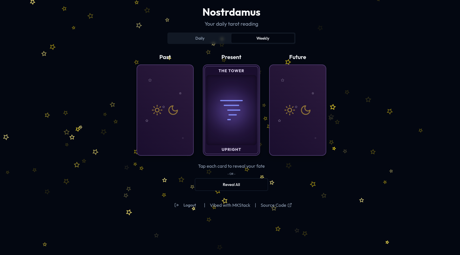 Nostrdamus screenshot